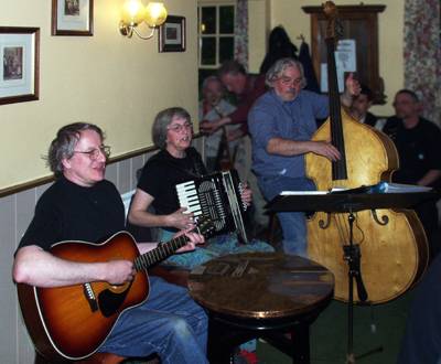 Stan and Maggie at a session